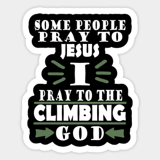 Climbing climbing rope mountains wall carabiner saying Sticker